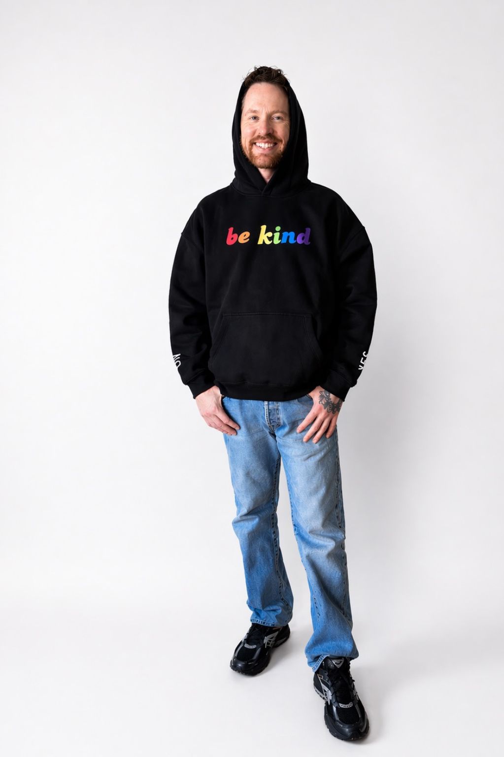 Rainbow Be Kind - Oversize Fleeced Hoodie