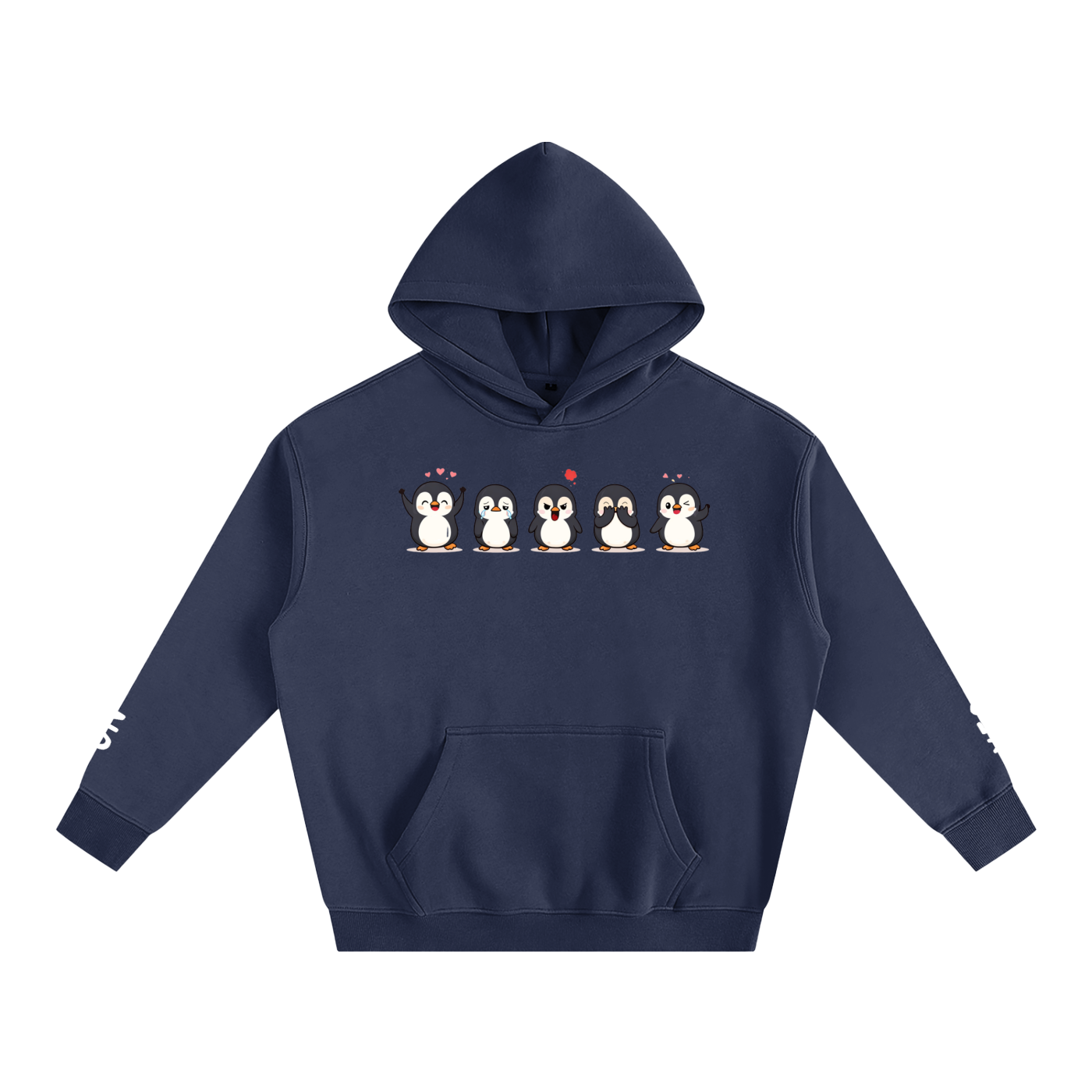 Emotional Penguin - Oversize Fleeced Hoodie