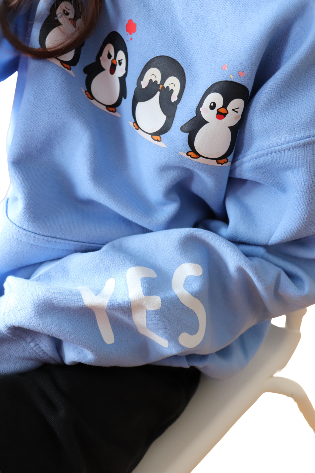 Emotional Penguin | Heavy Blend Youth Hooded Sweatshirt - Copy