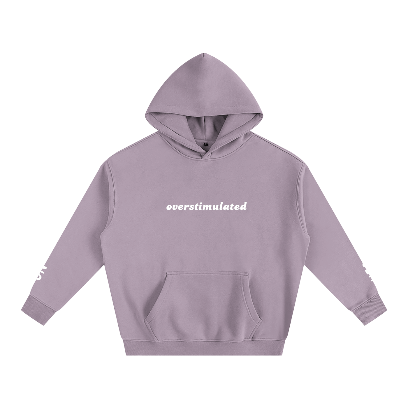 Overstimulated - Oversize Fleeced Communication Hoodie