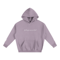 Feeling Nonverbal Cursive  - Oversize Fleeced Communication Hoodie