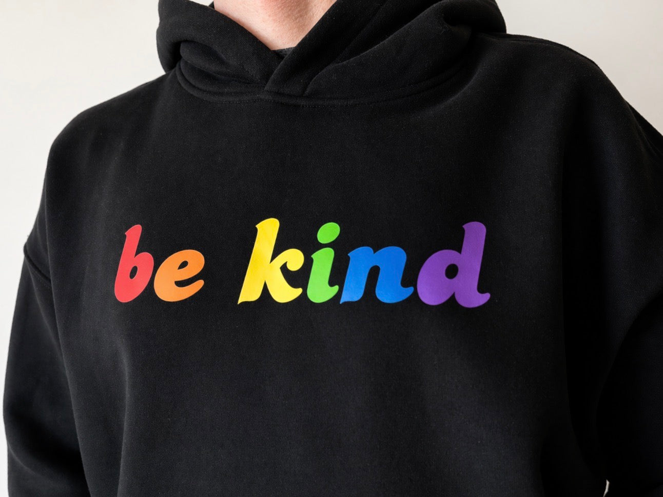Rainbow Be Kind - Oversize Fleeced Hoodie