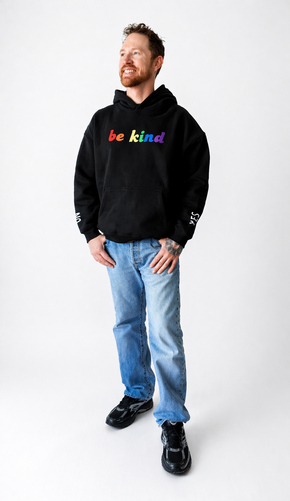 Rainbow Be Kind - Oversize Fleeced Hoodie