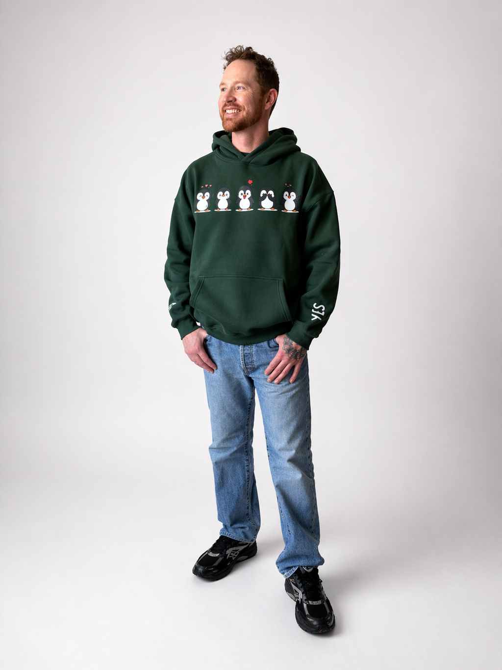 Emotional Penguin - Oversize Fleeced Hoodie