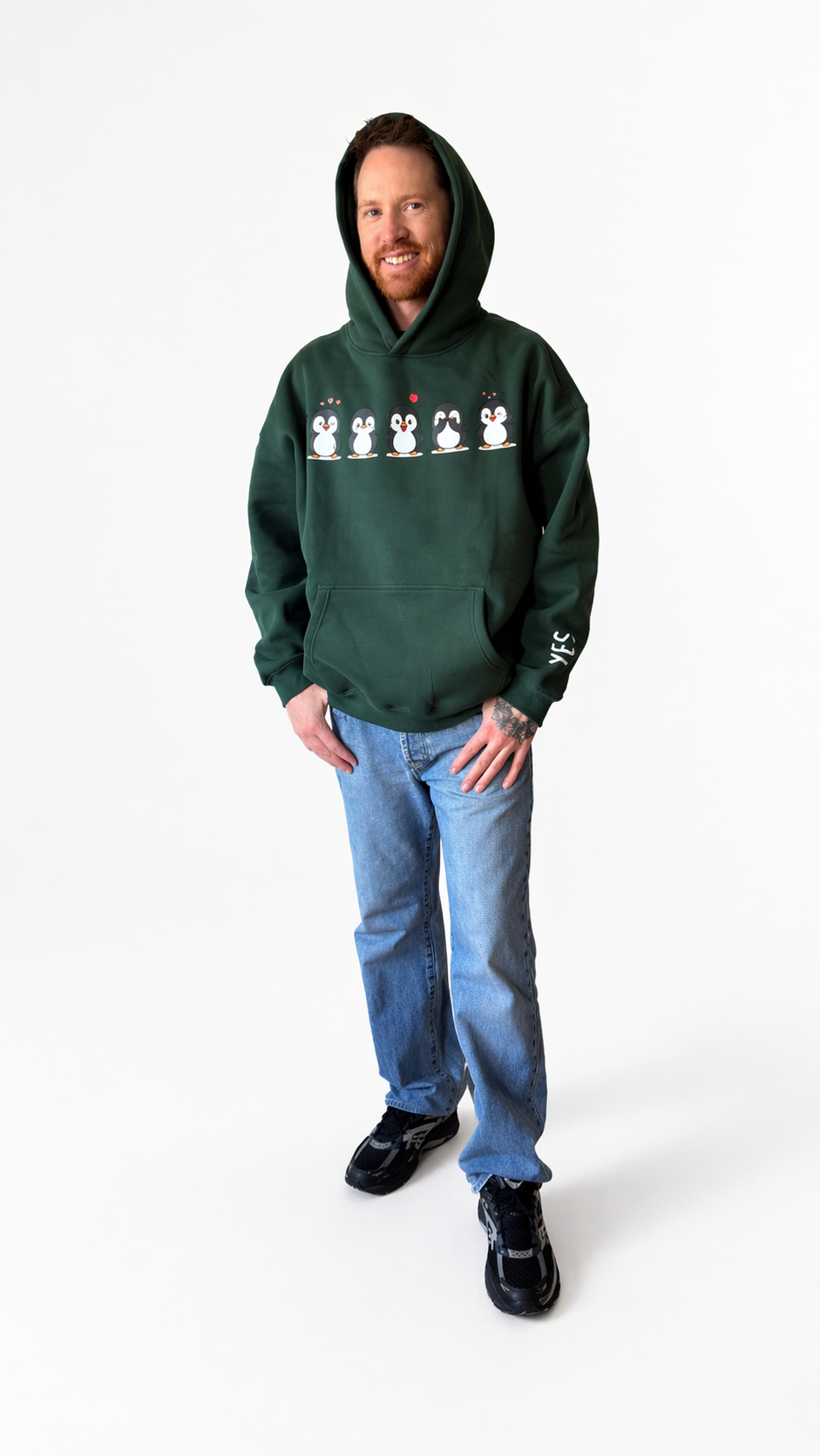 Emotional Penguin - Oversize Fleeced Hoodie