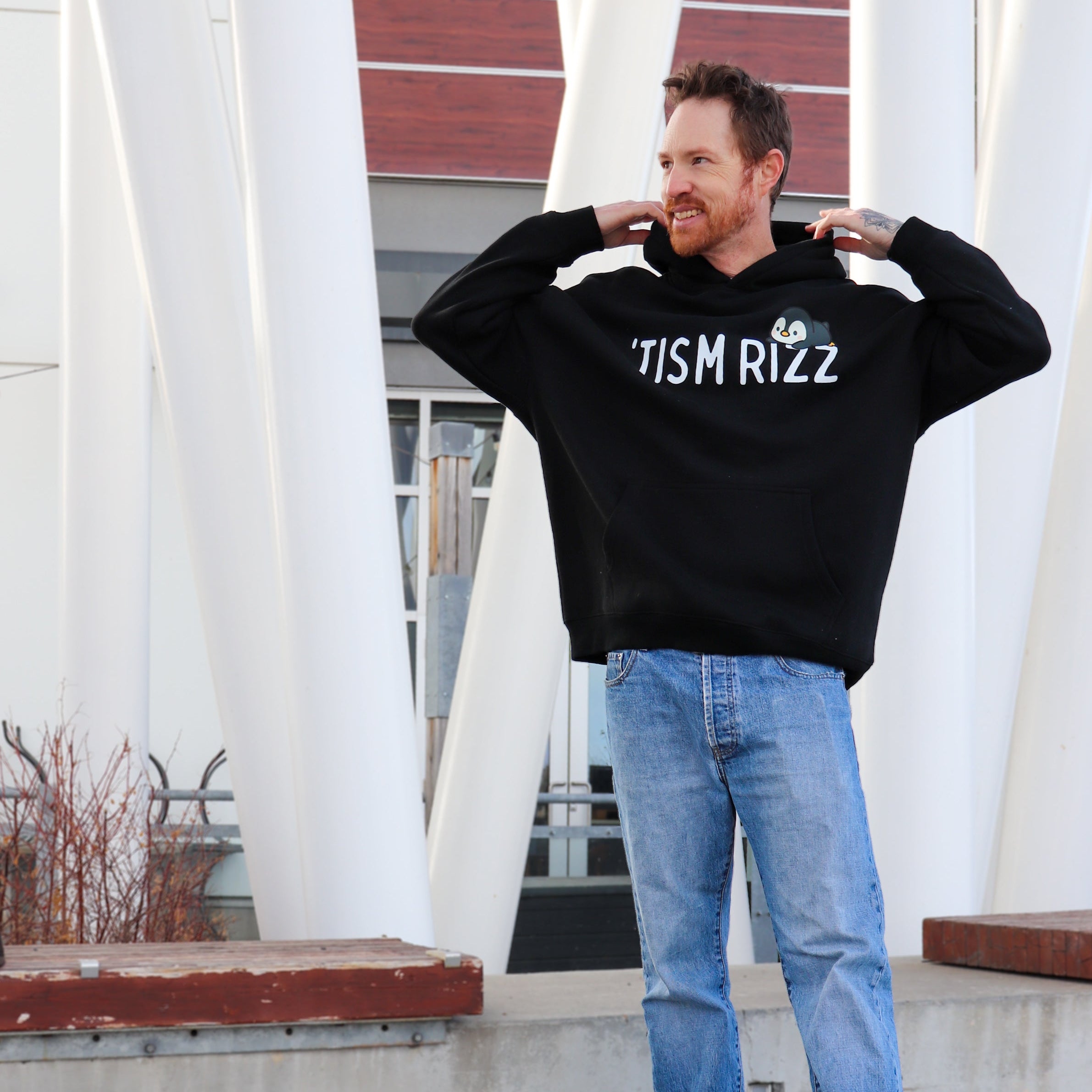 TISM RIZZ - Oversize Fleeced Communication Hoodie