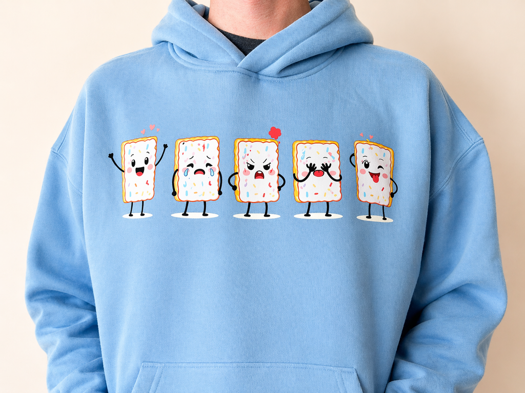 Emotional Poptart - Oversize Fleeced Hoodie