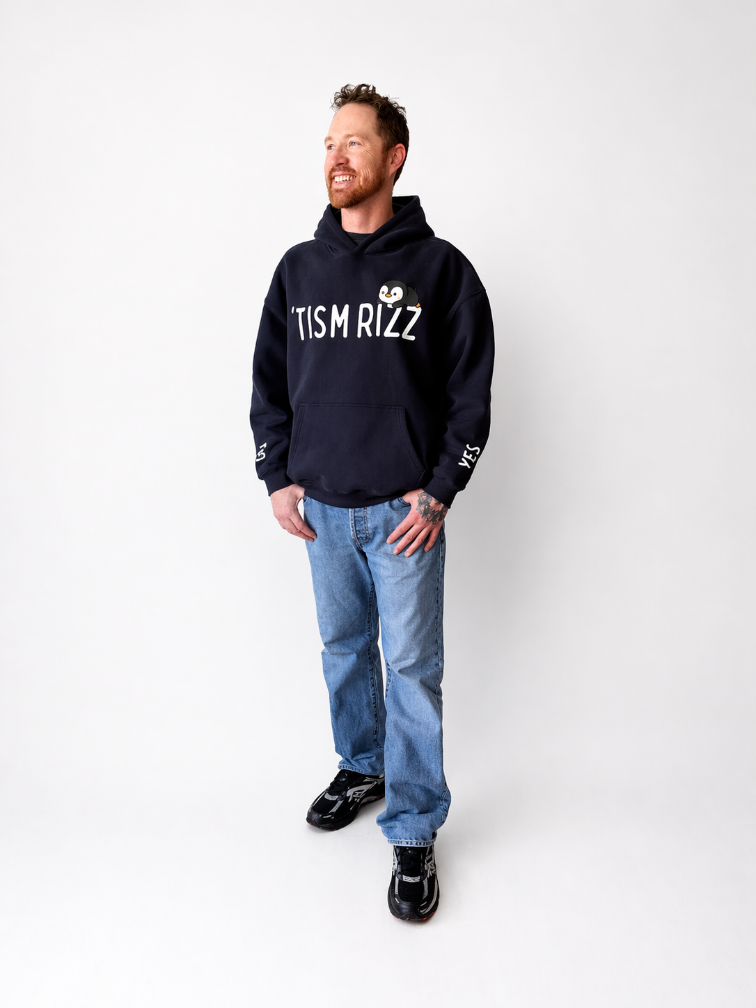 TISM RIZZ - Oversize Fleeced Communication Hoodie