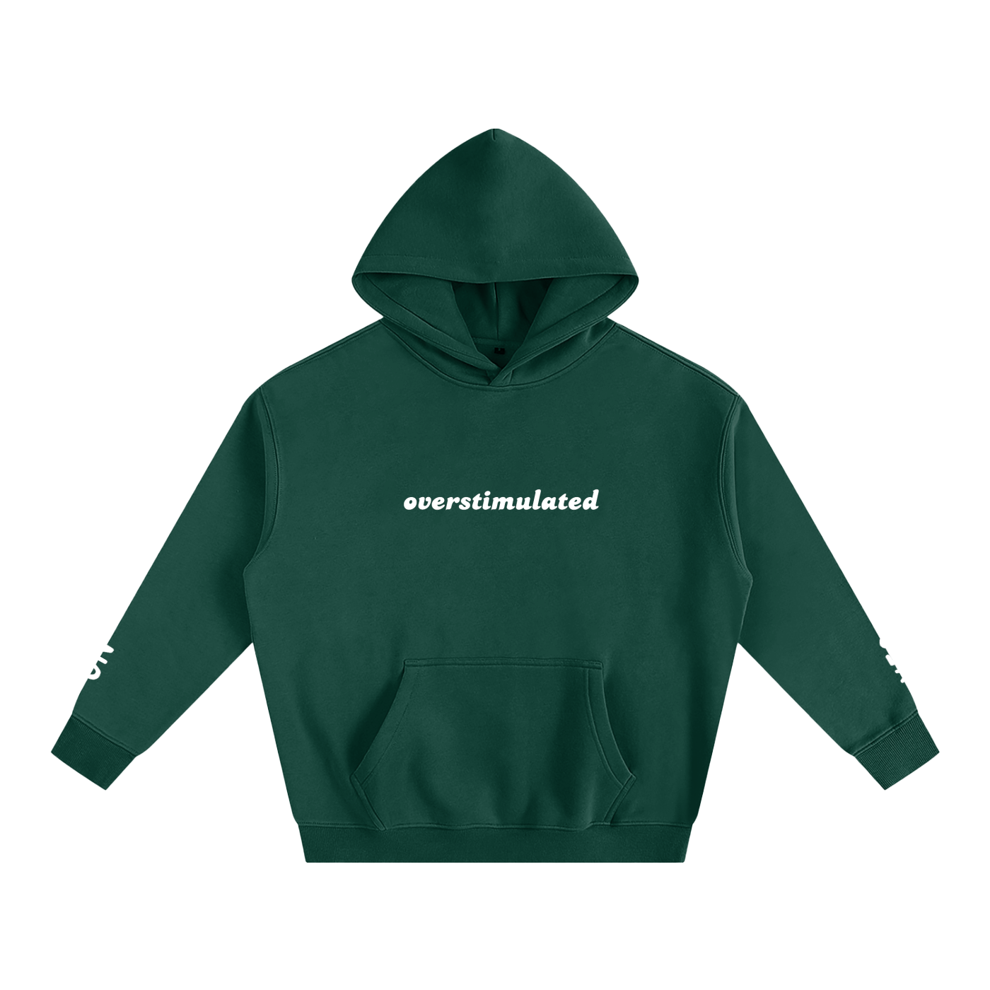 Overstimulated - Oversize Fleeced Communication Hoodie