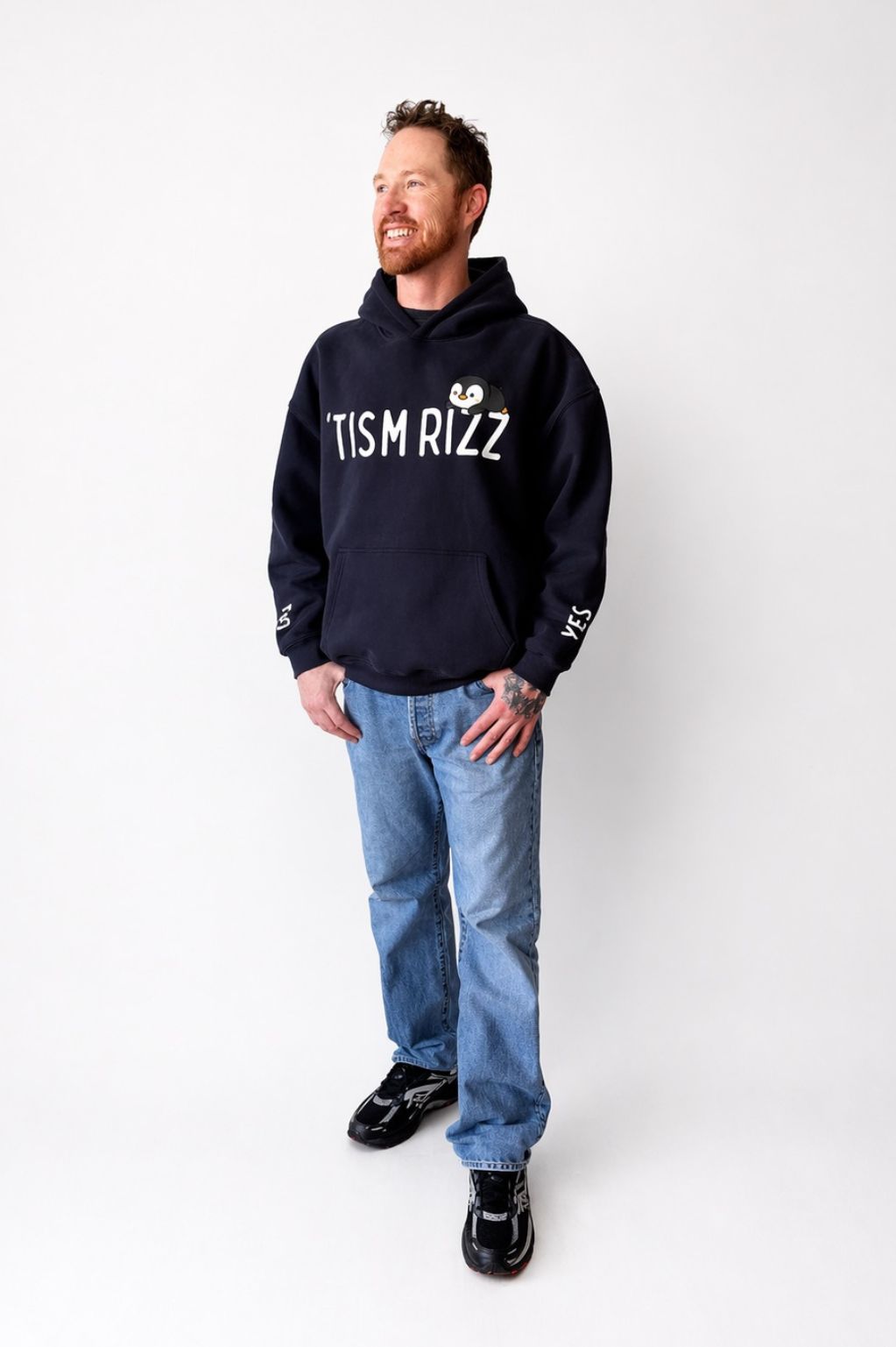 TISM RIZZ - Oversize Fleeced Communication Hoodie