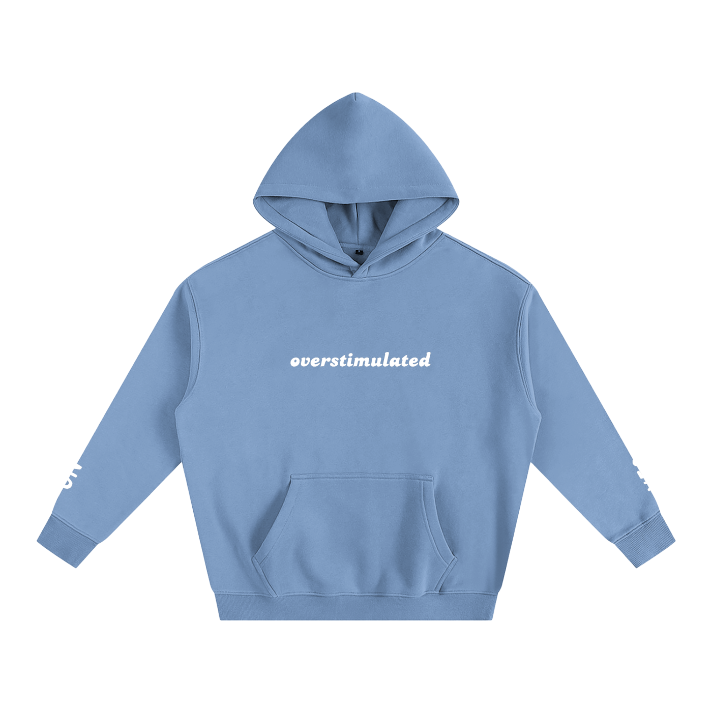 Overstimulated - Oversize Fleeced Communication Hoodie