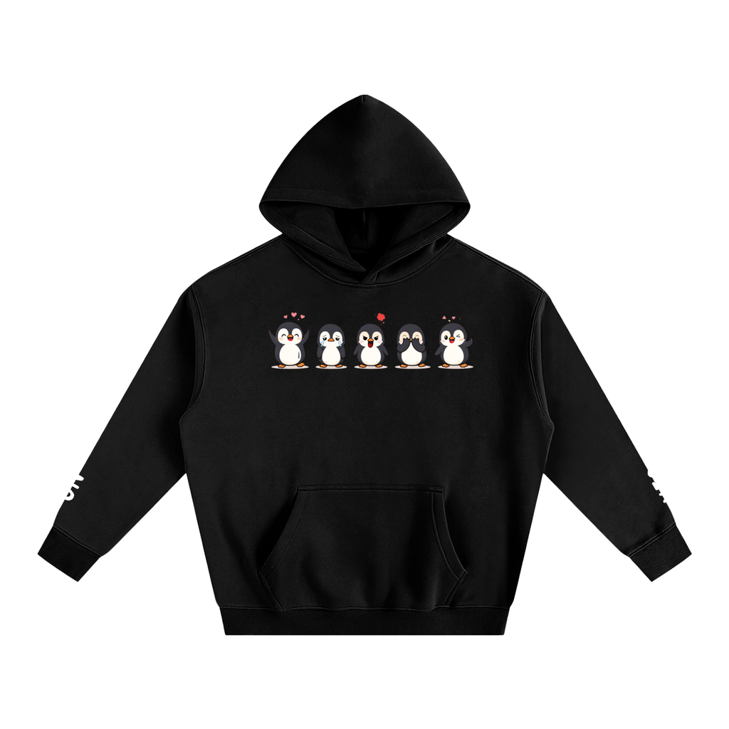 Emotional Penguin - Oversize Fleeced Hoodie