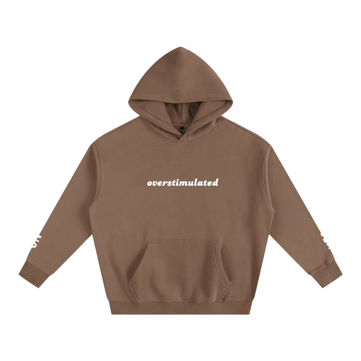 Overstimulated - Oversize Fleeced Communication Hoodie