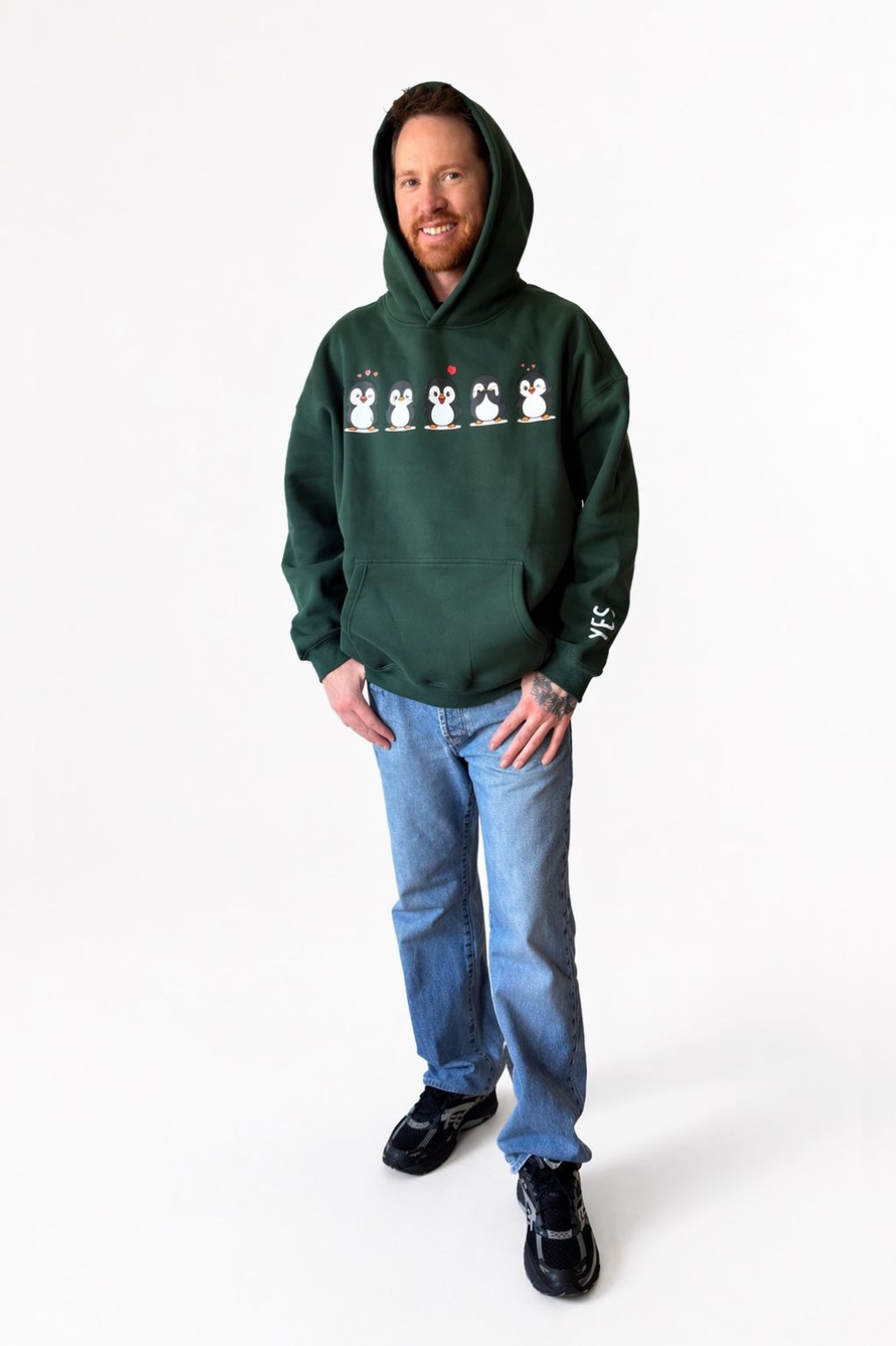 Emotional Penguin - Oversize Fleeced Hoodie