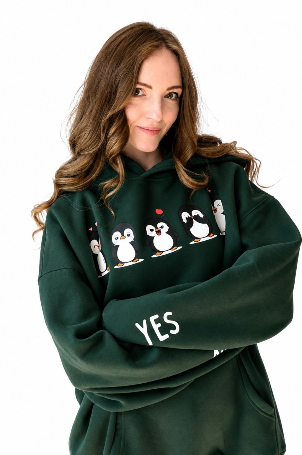 Emotional Penguin - Oversize Fleeced Hoodie